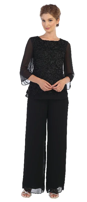 women's party dressesFormal 2 Piece Mother of the Bride Lace Pant Suit Sale