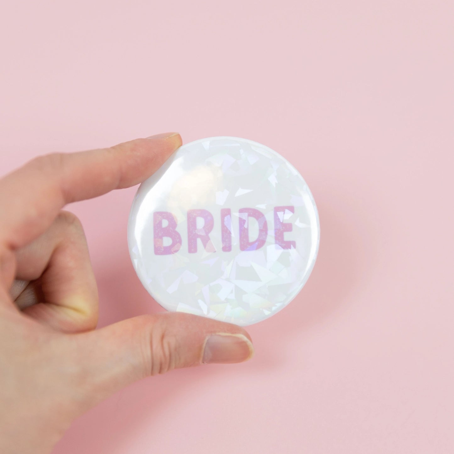 women's trendy dressesHolographic Bride Badge