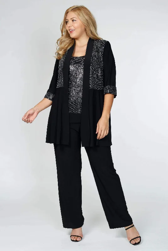 women's yoga pantsR&M Richards 5817 Pant Suit Black Tie Cocktail